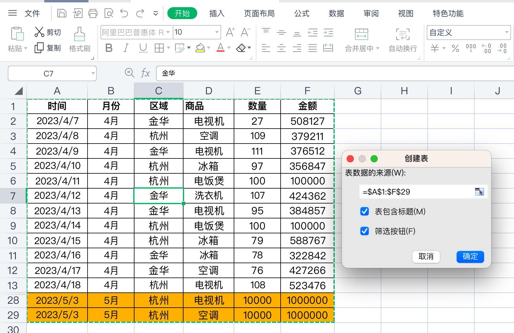 透视数据表怎么用_数据透视表实例_透视数据表格